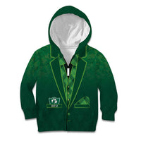 Custom Ireland Rugby Traditional Suit Costume Kid Hoodie Shamrock Sporty Style - Wonder Print Shop