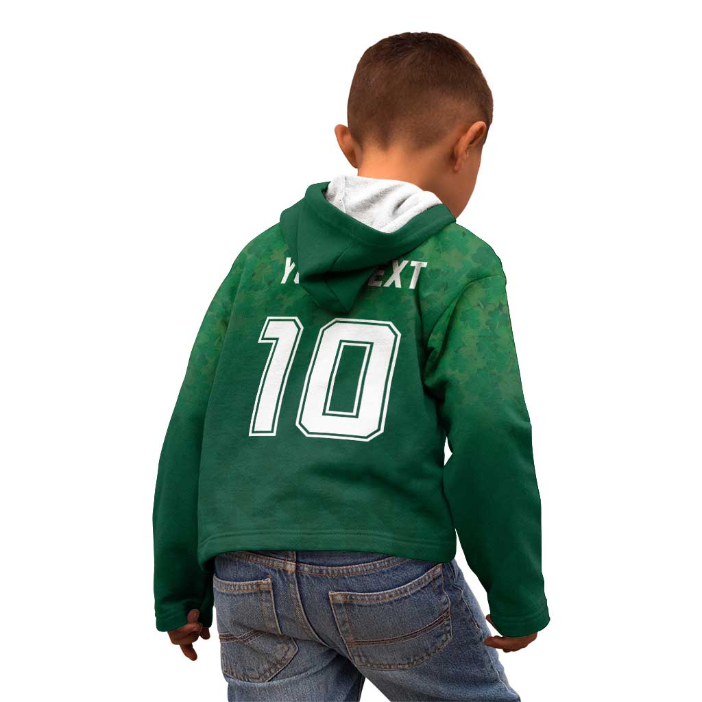 Custom Ireland Rugby Traditional Suit Costume Kid Hoodie Shamrock Sporty Style - Wonder Print Shop