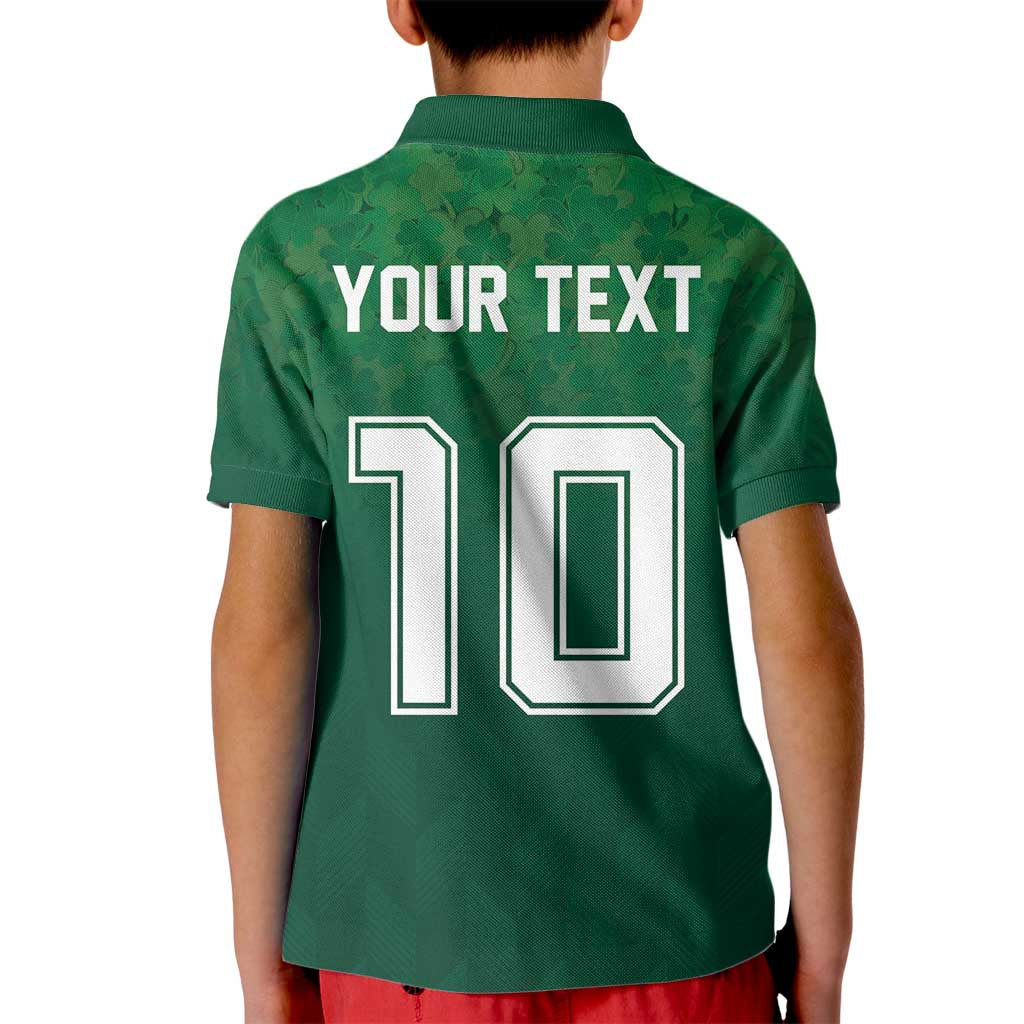 Custom Ireland Rugby Traditional Suit Costume Kid Polo Shirt Shamrock Sporty Style - Wonder Print Shop