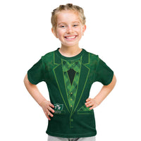 Custom Ireland Rugby Traditional Suit Costume Kid T Shirt Shamrock Sporty Style - Wonder Print Shop