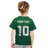 Custom Ireland Rugby Traditional Suit Costume Kid T Shirt Shamrock Sporty Style - Wonder Print Shop