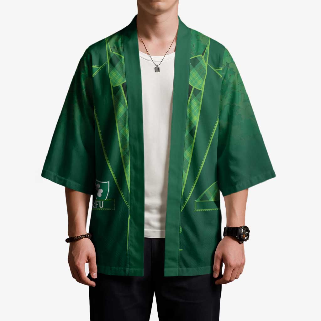 Custom Ireland Rugby Traditional Suit Costume Kimono Shamrock Sporty Style - Wonder Print Shop