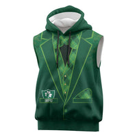 Custom Ireland Rugby Traditional Suit Costume Sleeveless Hoodie Shamrock Sporty Style - Wonder Print Shop