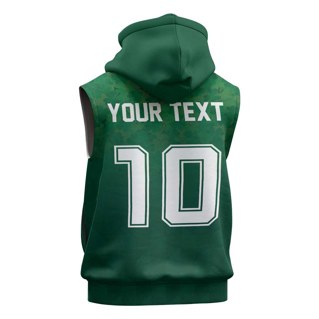 Custom Ireland Rugby Traditional Suit Costume Sleeveless Hoodie Shamrock Sporty Style - Wonder Print Shop