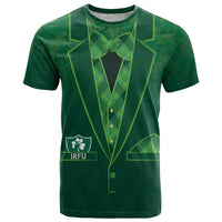 Custom Ireland Rugby Traditional Suit Costume T Shirt Shamrock Sporty Style - Wonder Print Shop