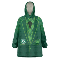 Custom Ireland Rugby Traditional Suit Costume Wearable Blanket Hoodie Shamrock Sporty Style - Wonder Print Shop