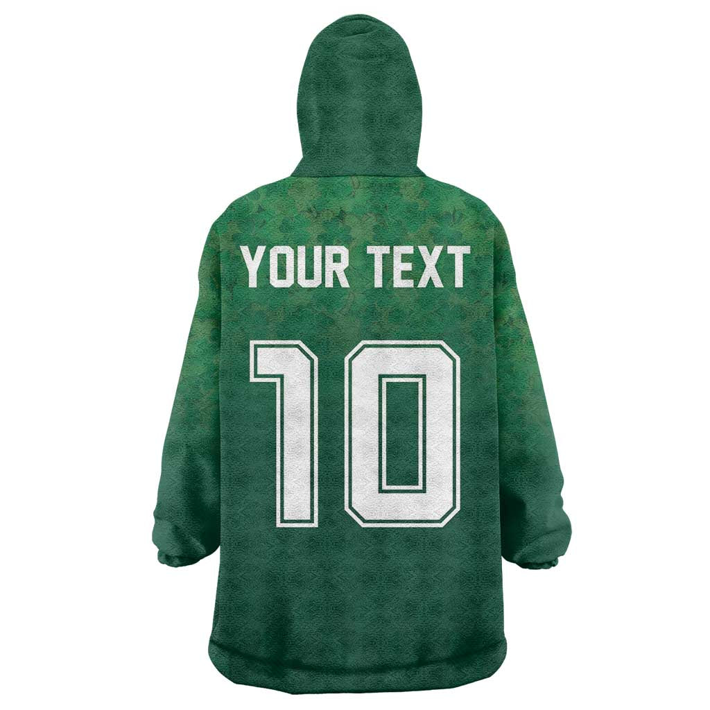 Custom Ireland Rugby Traditional Suit Costume Wearable Blanket Hoodie Shamrock Sporty Style - Wonder Print Shop