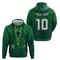 Custom Ireland Rugby Traditional Suit Costume Zip Hoodie Shamrock Sporty Style - Wonder Print Shop