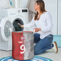 Custom Polish Football Laundry Basket Eagle Wings Grunge Sporty Half Style - Wonder Print Shop