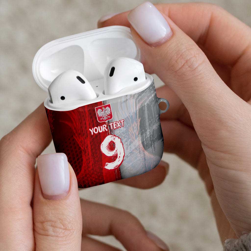 Custom Polish Football AirPods Case Eagle Wings Grunge Sporty Half Style - Wonder Print Shop