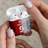 Custom Polish Football AirPods Case Eagle Wings Grunge Sporty Half Style - Wonder Print Shop