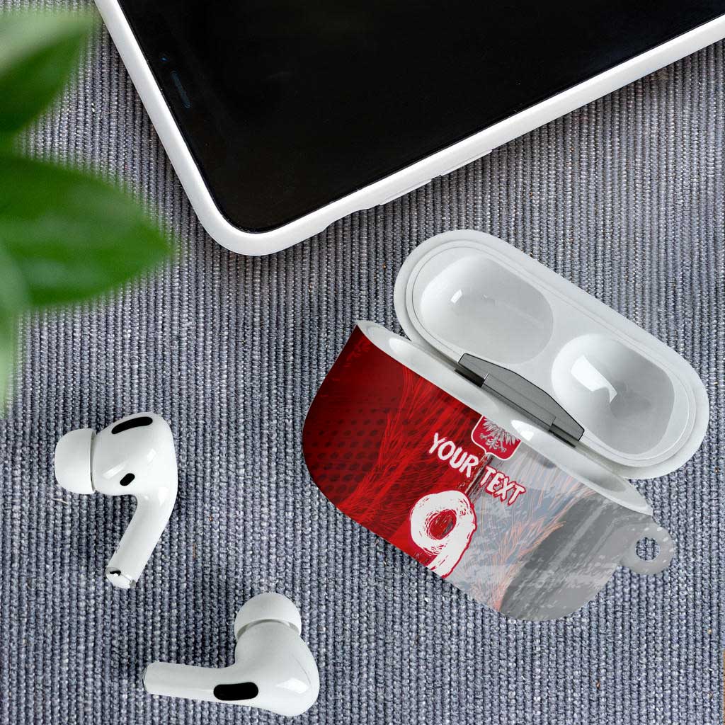 Custom Polish Football AirPods Case Eagle Wings Grunge Sporty Half Style - Wonder Print Shop