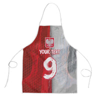Custom Polish Football Apron Eagle Wings Grunge Sporty Half Style - Wonder Print Shop