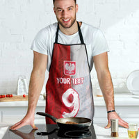 Custom Polish Football Apron Eagle Wings Grunge Sporty Half Style - Wonder Print Shop