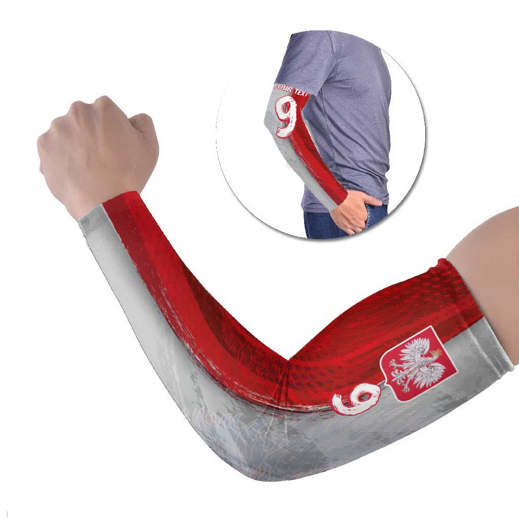Custom Polish Football Arm Sleeves Eagle Wings Grunge Sporty Half Style - Wonder Print Shop