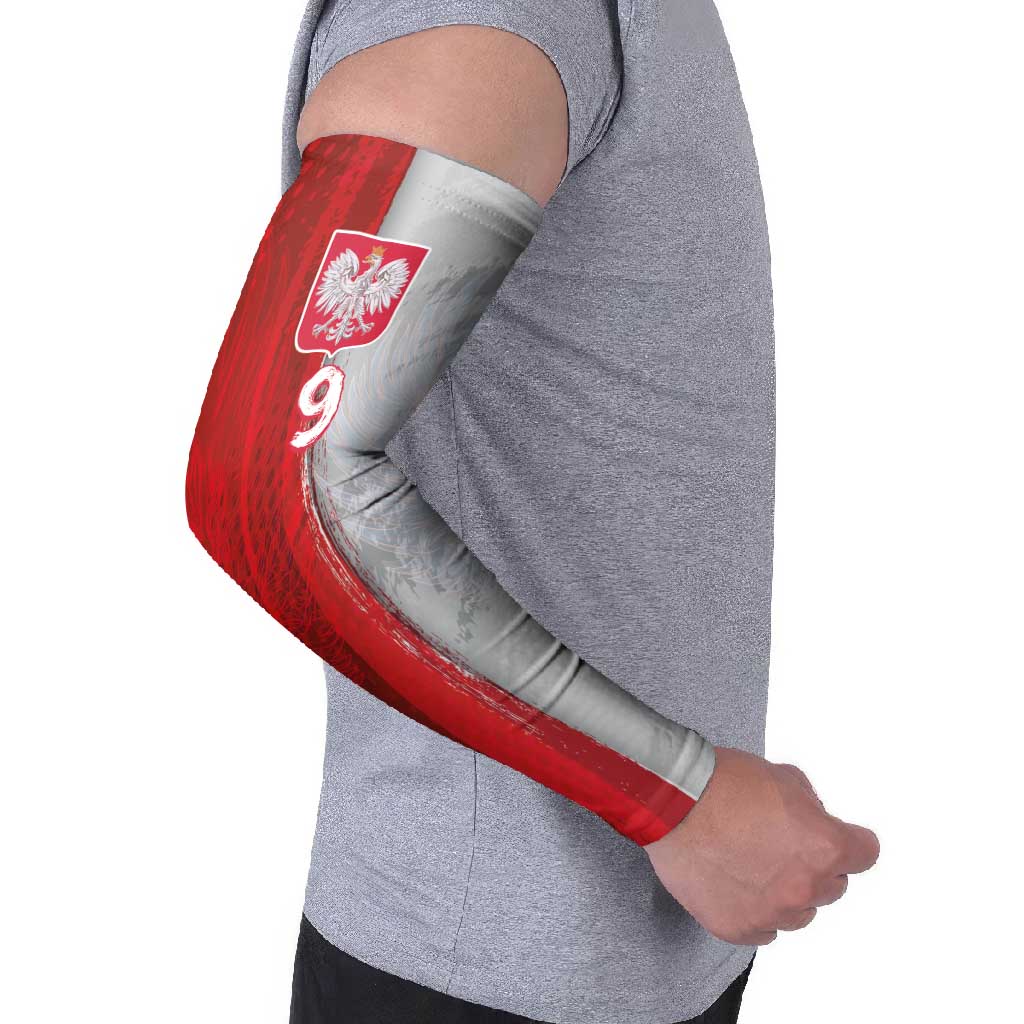 Custom Polish Football Arm Sleeves Eagle Wings Grunge Sporty Half Style - Wonder Print Shop