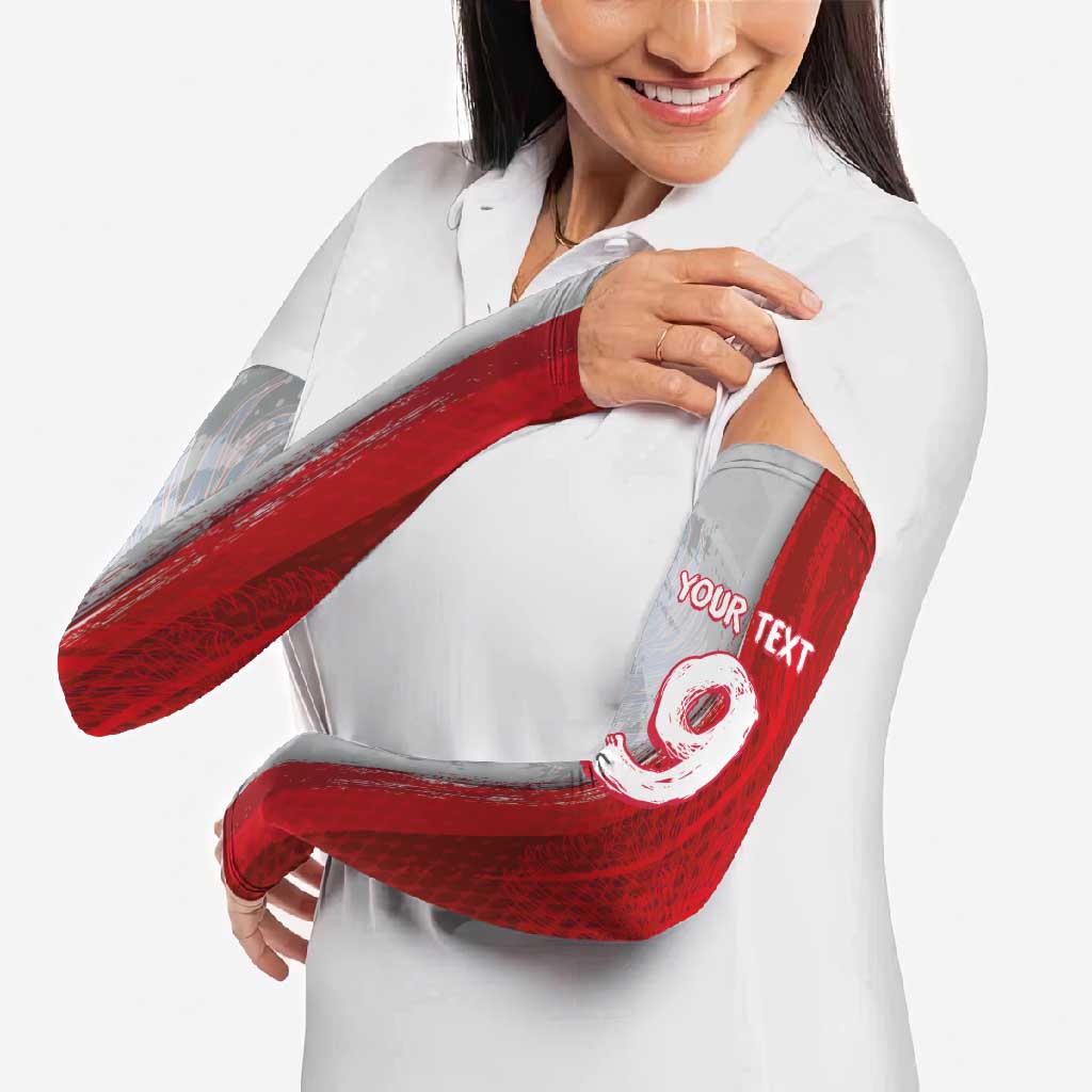 Custom Polish Football Arm Sleeves Eagle Wings Grunge Sporty Half Style - Wonder Print Shop