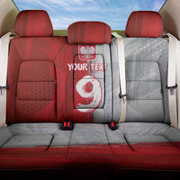 Custom Polish Football Back Car Seat Cover Eagle Wings Grunge Sporty Half Style - Wonder Print Shop