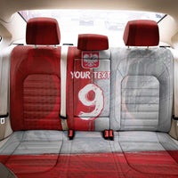 Custom Polish Football Back Car Seat Cover Eagle Wings Grunge Sporty Half Style - Wonder Print Shop