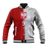 Custom Polish Football Baseball Jacket Eagle Wings Grunge Sporty Half Style - Wonder Print Shop