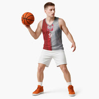 Custom Polish Football Basketball Jersey Eagle Wings Grunge Sporty Half Style - Wonder Print Shop