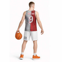 Custom Polish Football Basketball Jersey Eagle Wings Grunge Sporty Half Style - Wonder Print Shop