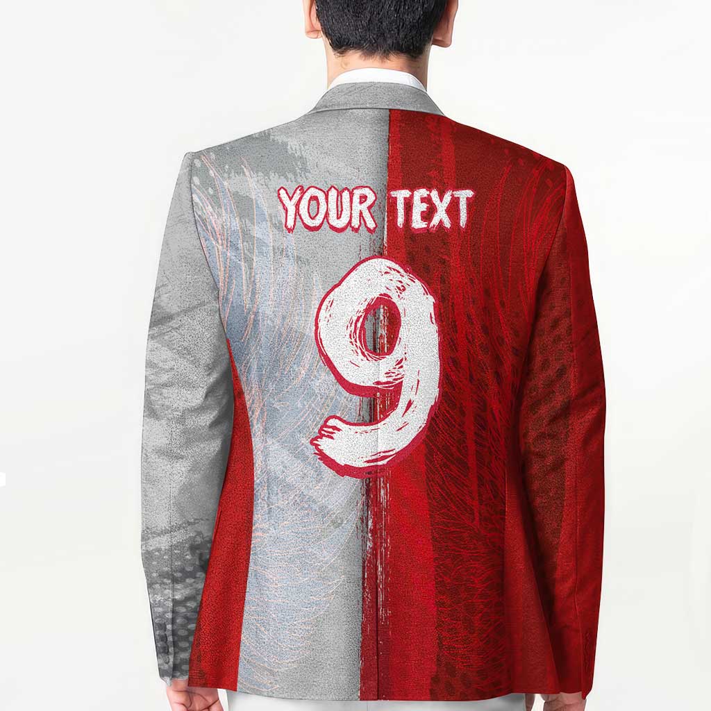 Custom Polish Football Blazer Eagle Wings Grunge Sporty Half Style - Wonder Print Shop