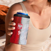 Custom Polish Football 4 in 1 Can Cooler Tumbler Eagle Wings Grunge Sporty Half Style - Wonder Print Shop