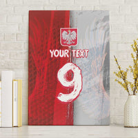 Custom Polish Football Canvas Wall Art Eagle Wings Grunge Sporty Half Style - Wonder Print Shop
