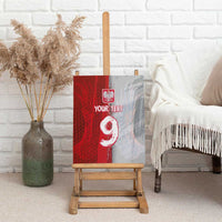 Custom Polish Football Canvas Wall Art Eagle Wings Grunge Sporty Half Style - Wonder Print Shop