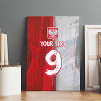 Custom Polish Football Canvas Wall Art Eagle Wings Grunge Sporty Half Style - Wonder Print Shop