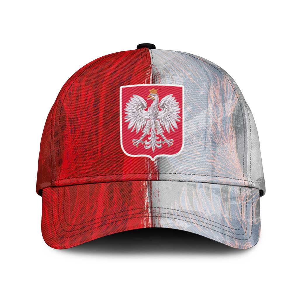 Polish Football Classic Cap Eagle Wings Grunge Sporty Half Style - Wonder Print Shop