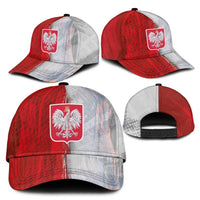 Polish Football Classic Cap Eagle Wings Grunge Sporty Half Style - Wonder Print Shop