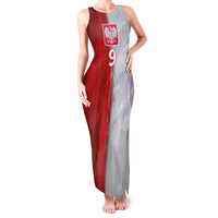 Custom Polish Football Family Matching Tank Maxi Dress and Hawaiian Shirt Eagle Wings Grunge Sporty Half Style - Wonder Print Shop