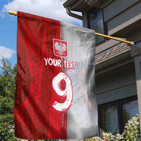 Custom Polish Football Garden Flag Eagle Wings Grunge Sporty Half Style - Wonder Print Shop