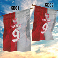 Custom Polish Football Garden Flag Eagle Wings Grunge Sporty Half Style - Wonder Print Shop