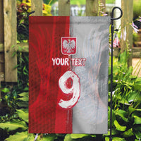 Custom Polish Football Garden Flag Eagle Wings Grunge Sporty Half Style - Wonder Print Shop