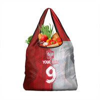 Custom Polish Football Grocery Bag Eagle Wings Grunge Sporty Half Style - Wonder Print Shop