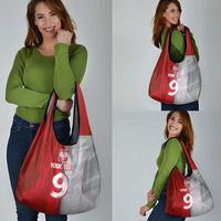 Custom Polish Football Grocery Bag Eagle Wings Grunge Sporty Half Style - Wonder Print Shop