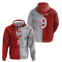 Custom Polish Football Hoodie Eagle Wings Grunge Sporty Half Style - Wonder Print Shop