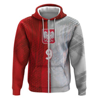 Custom Polish Football Hoodie Eagle Wings Grunge Sporty Half Style - Wonder Print Shop