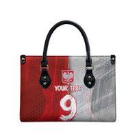 Custom Polish Football Leather Bag Eagle Wings Grunge Sporty Half Style - Wonder Print Shop