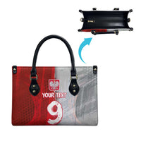 Custom Polish Football Leather Bag Eagle Wings Grunge Sporty Half Style - Wonder Print Shop