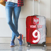 Custom Polish Football Luggage Cover Eagle Wings Grunge Sporty Half Style - Wonder Print Shop