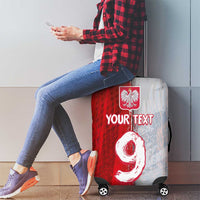 Custom Polish Football Luggage Cover Eagle Wings Grunge Sporty Half Style - Wonder Print Shop