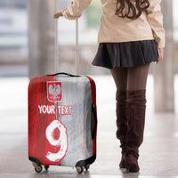 Custom Polish Football Luggage Cover Eagle Wings Grunge Sporty Half Style - Wonder Print Shop