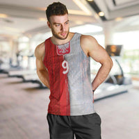 Custom Polish Football Men Tank Top Eagle Wings Grunge Sporty Half Style - Wonder Print Shop