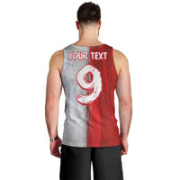 Custom Polish Football Men Tank Top Eagle Wings Grunge Sporty Half Style - Wonder Print Shop