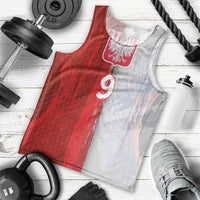 Custom Polish Football Men Tank Top Eagle Wings Grunge Sporty Half Style - Wonder Print Shop