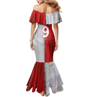 Custom Polish Football Mermaid Dress Eagle Wings Grunge Sporty Half Style - Wonder Print Shop